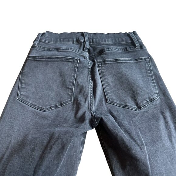 Frame Le High Skinny Jeans Billups Chew Light Black Cropped Stretch Size 26 - Picture 6 of 11